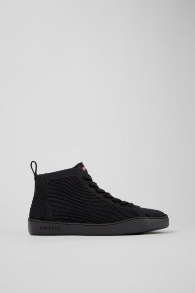 Camper Peu Touring - Zapatillas de punto negras de una pieza para hombre