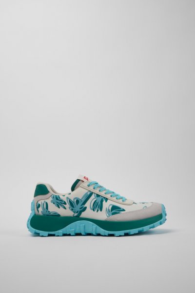 Camper Drift Trail VIBRAM - Zapatillas multicolor para mujer fabricadas con PET reciclado y piel nobuk.