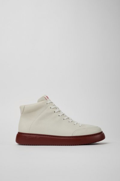 Camper Runner K21 - Zapatillas blancas para hombre de piel sin teñir