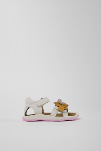 Camper Twins - Sandalias blancas de piel