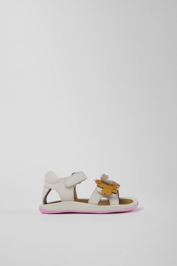 Camper Twins - Sandalias blancas de piel