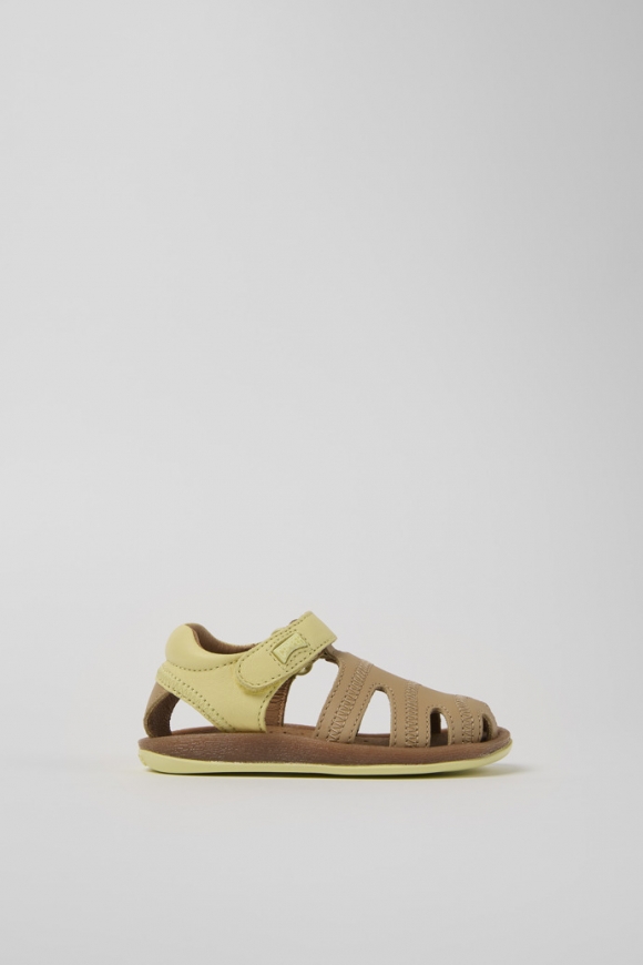 Camper Twins - Sandalias infantiles de piel multicolor.