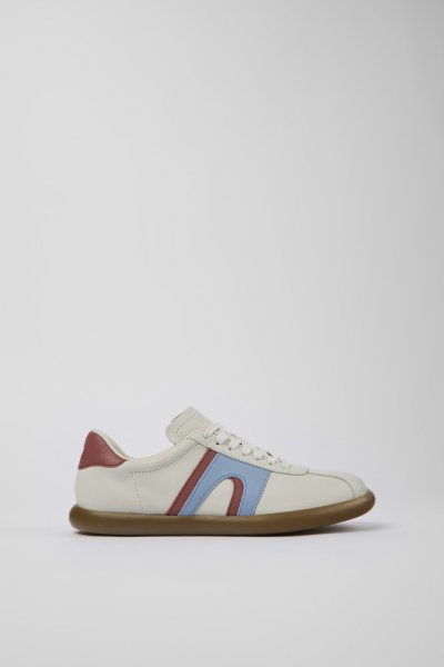 Camper Twins - Zapatilla de piel blanca para mujer