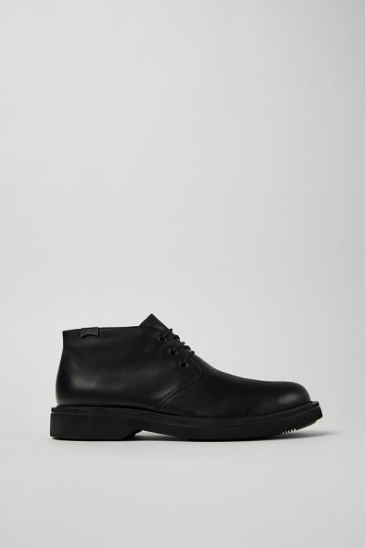 Camper Norman - Botines de piel negros para hombre.