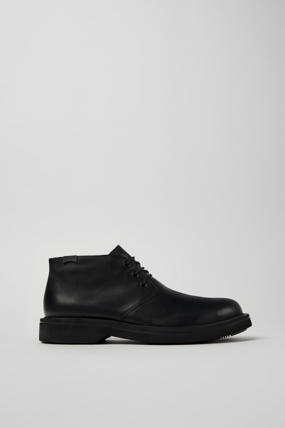 Camper Norman - Botines de piel negros para hombre.