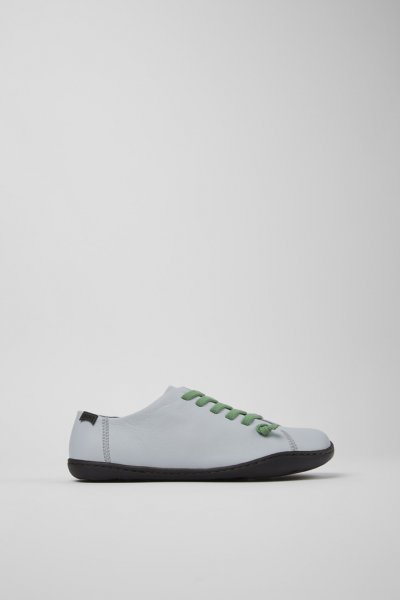 Camper Peu - Zapatos grises de piel para mujer.