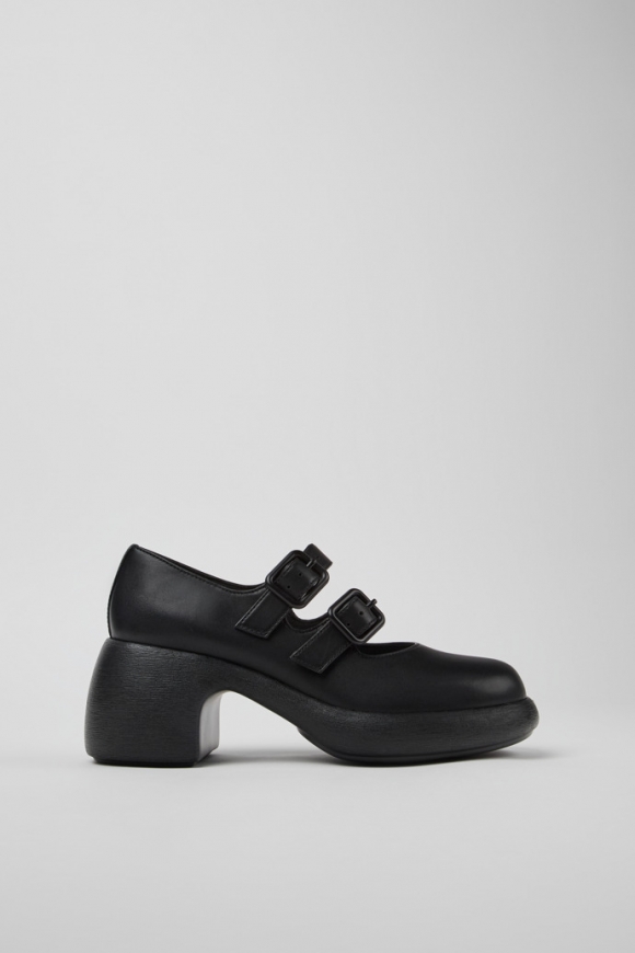 Camper Thelma - Zapato de piel negro para mujer.