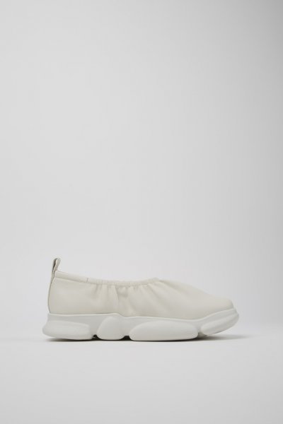 Camper Karst - Zapatos blancos de piel para mujer.