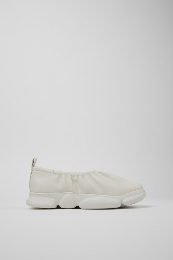 Camper Karst - Zapatos blancos de piel para mujer.