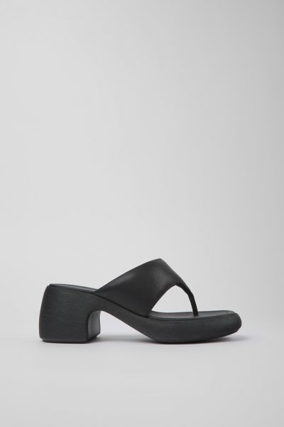 Camper Thelma - Sandalias de piel negras para mujer
