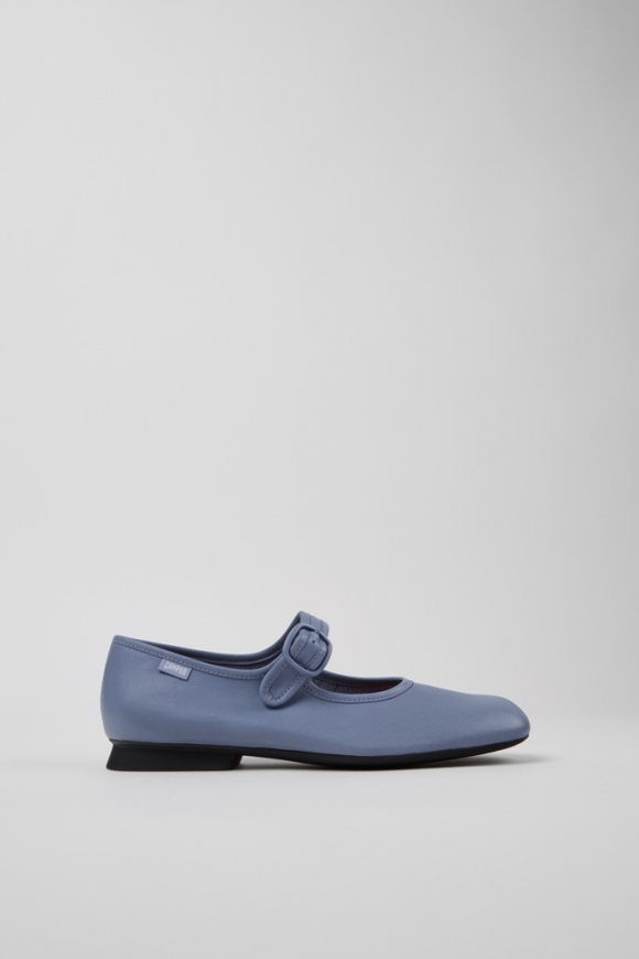 Camper Casi Myra - Zapato de piel azul para mujer.