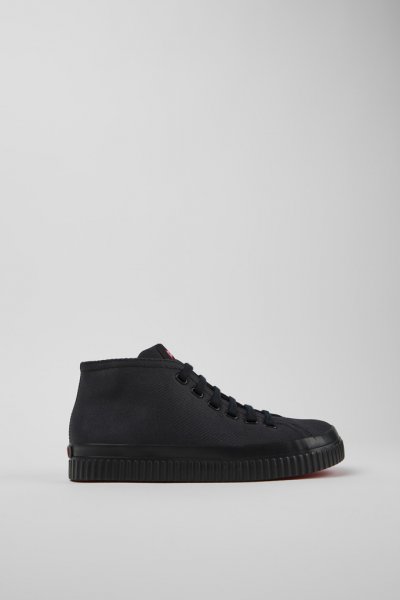 Camper Peu Roda - Zapatillas negras para mujer de algodón reciclado