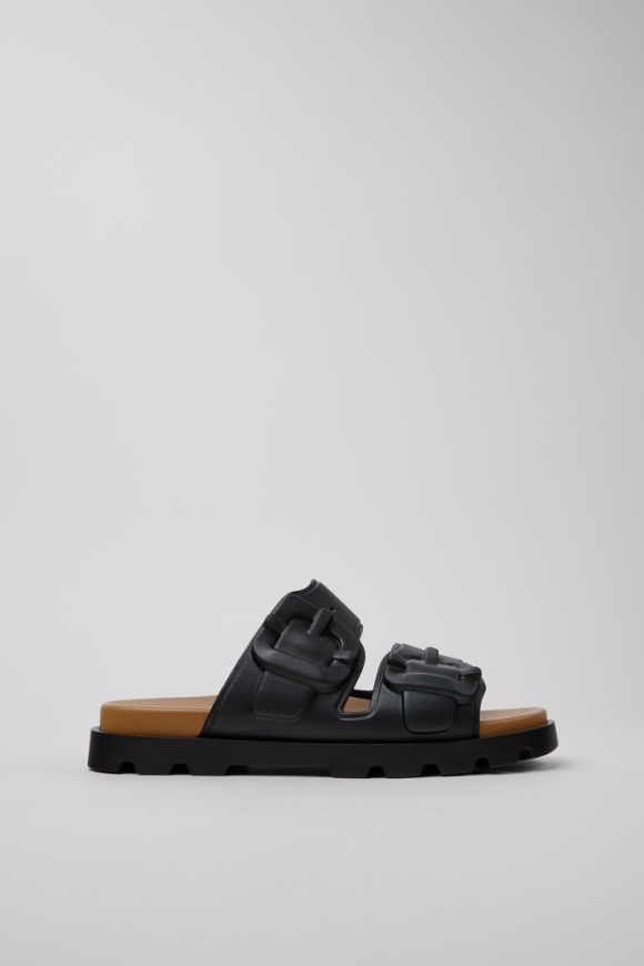 Camper Brutus Sandal - Sandalias negras sintéticas para hombre.