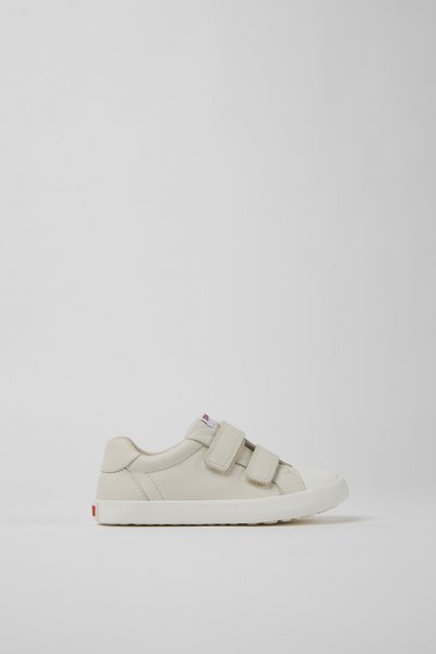 Camper Pursuit - Zapatos de piel blancos para niños