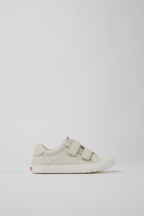 Camper Pursuit - Zapatos de piel blancos para niños