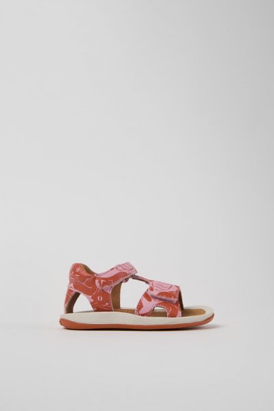 Camper Twins - Sandalias de piel multicolor para niños.