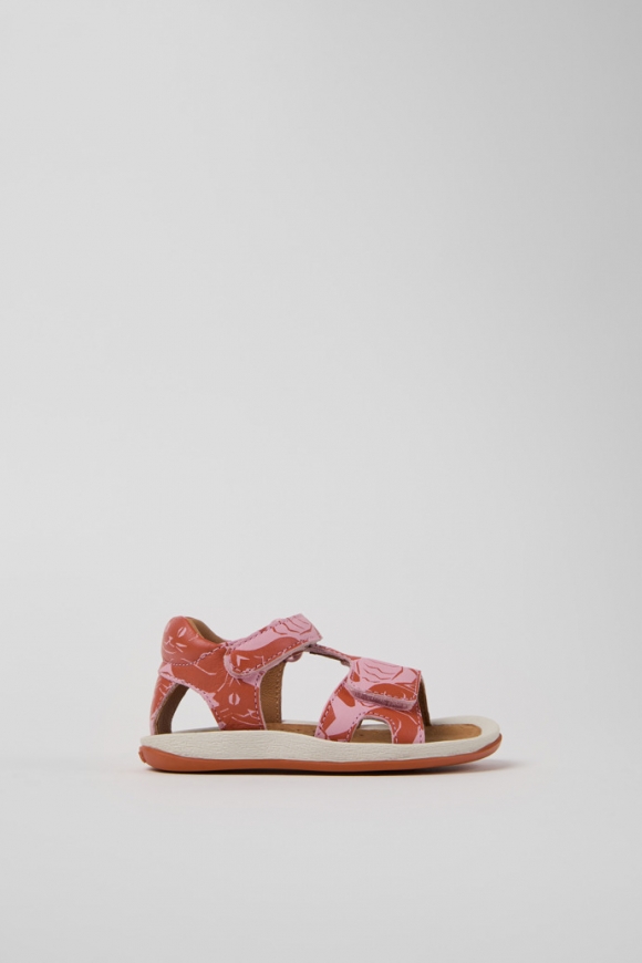 Camper Twins - Sandalias de piel multicolor para niños.