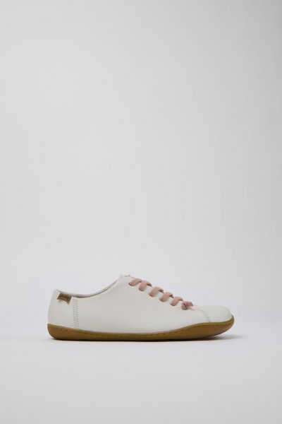 Camper Peu - Zapatos blancos de piel para mujer.