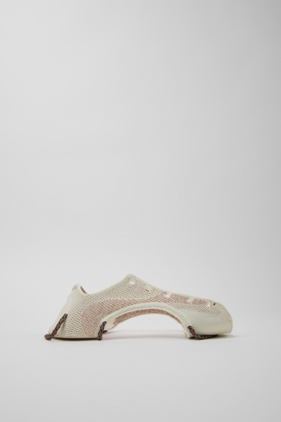 Camper ROKU - Parte superior en tonos blanco y nude (2 piezas) para el zapato derecho e izquierdo.