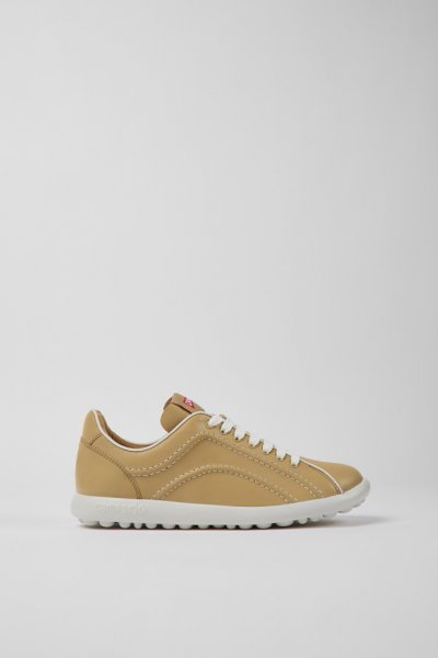 Camper Pelotas XLite - Zapatillas beige de piel para mujer