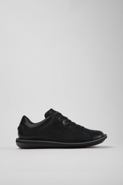 Camper Beetle - Zapatillas negras de piel para hombre.