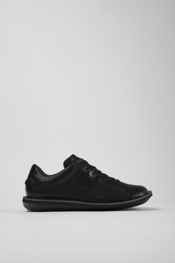 Camper Beetle - Zapatillas negras de piel para hombre.