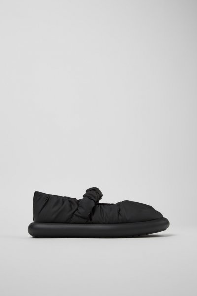 Camper Onda - Mary Jane de tela negra para mujer.