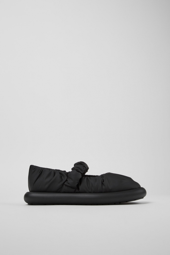 Camper Onda - Mary Jane de tela negra para mujer.