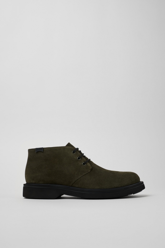 Camper Norman - Botines verdes de textil/nobuk para hombre