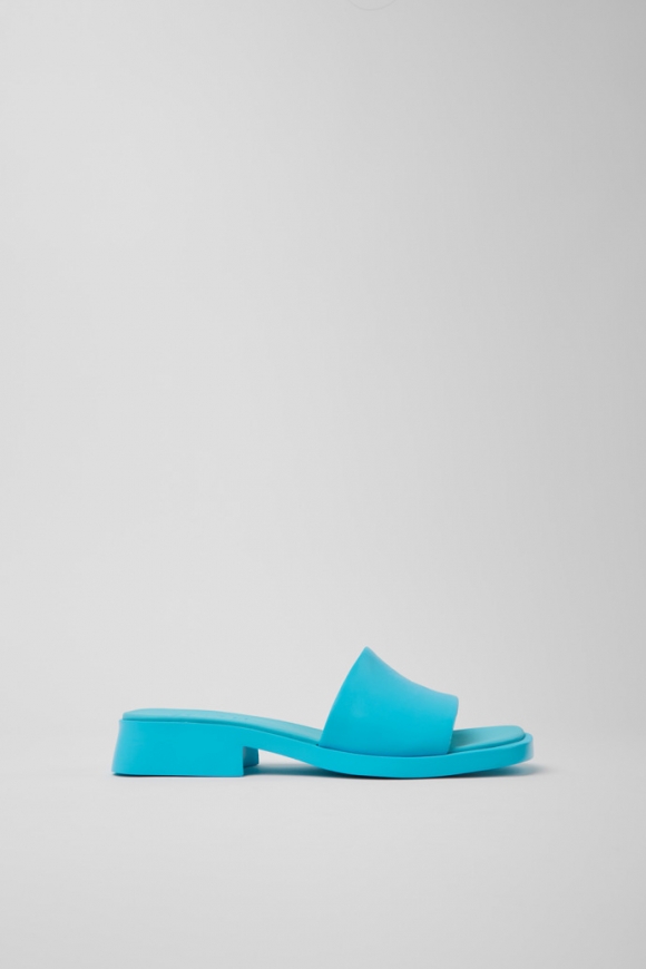 Camper Dana - Sandalias azules de piel para mujer.