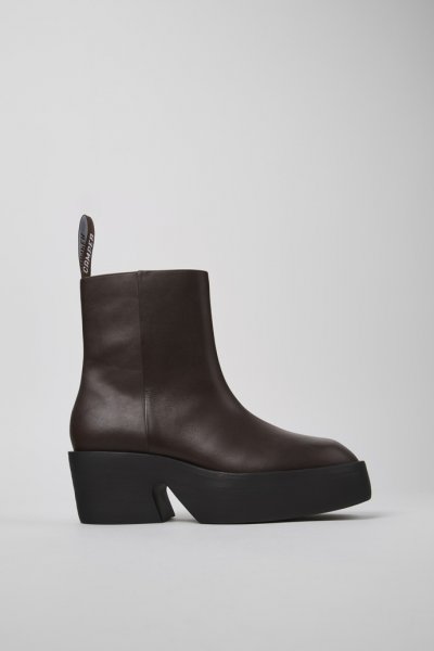 Camper Billie - Botas marrones de piel para mujer