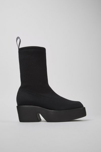 Camper Billie TENCEL - Botas negras de tela para mujer