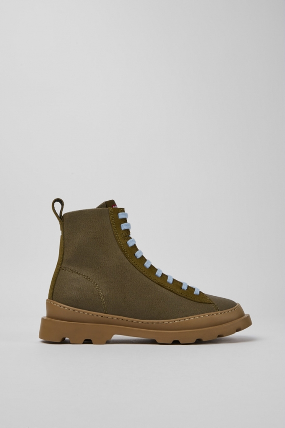 Camper Brutus - Bota verde para mujer.