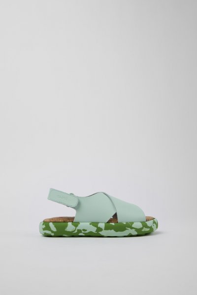 Camper Pelotas Flota - Sandalias azules de piel con tiras cruzadas