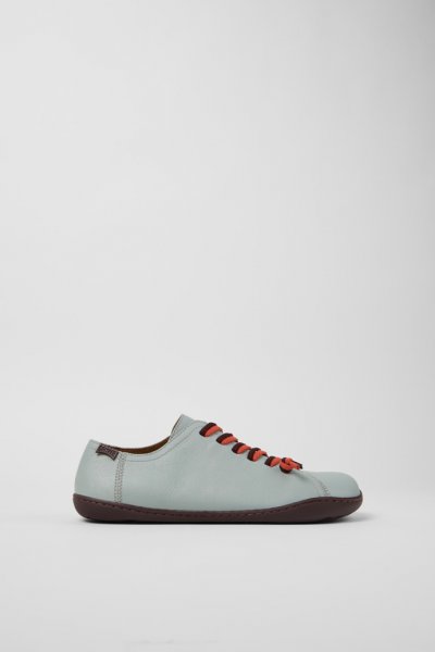 Camper Twins - Zapatos de piel gris para mujer.