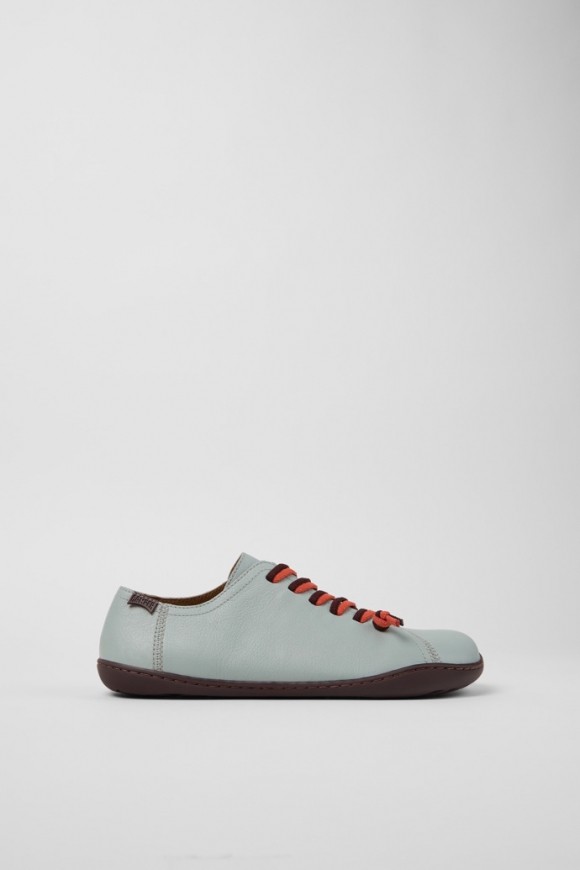 Camper Twins - Zapatos de piel gris para mujer.