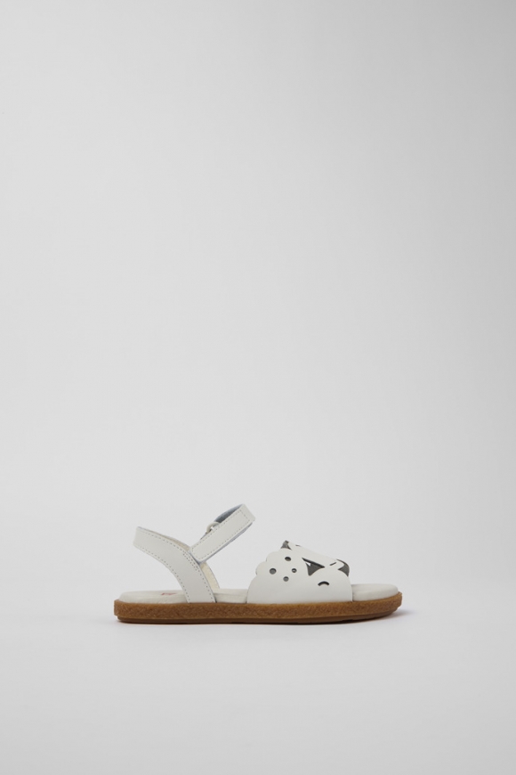 Camper Twins - Sandalias blancas de piel