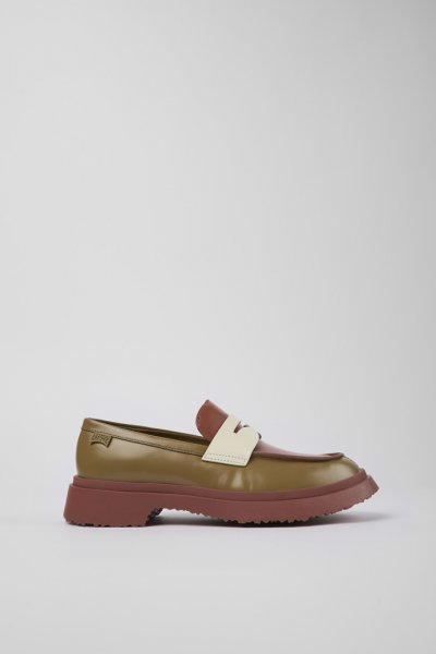 Camper Twins - Mocasines de piel multicolor para mujer