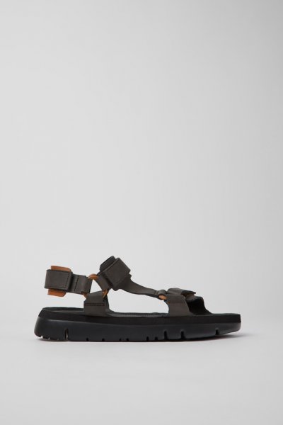 Camper Oruga - Sandalias de piel marrón para hombre