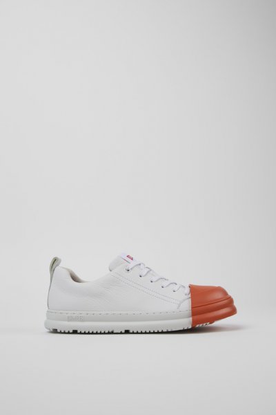 Camper Junction Runner - Zapatillas blancas de piel para mujer