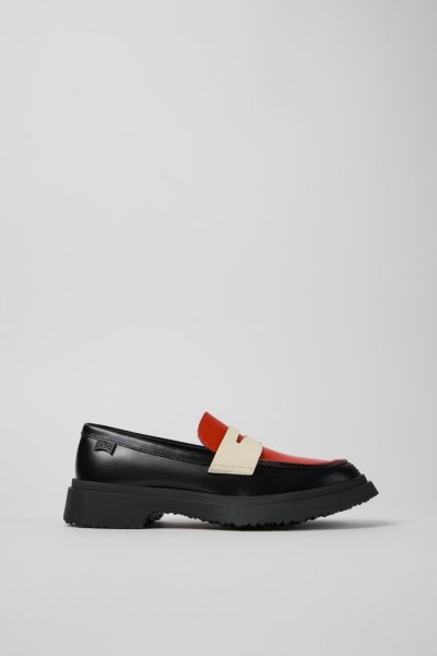 Camper Twins - Bailarinas/mocasines multicolor de piel para mujer.