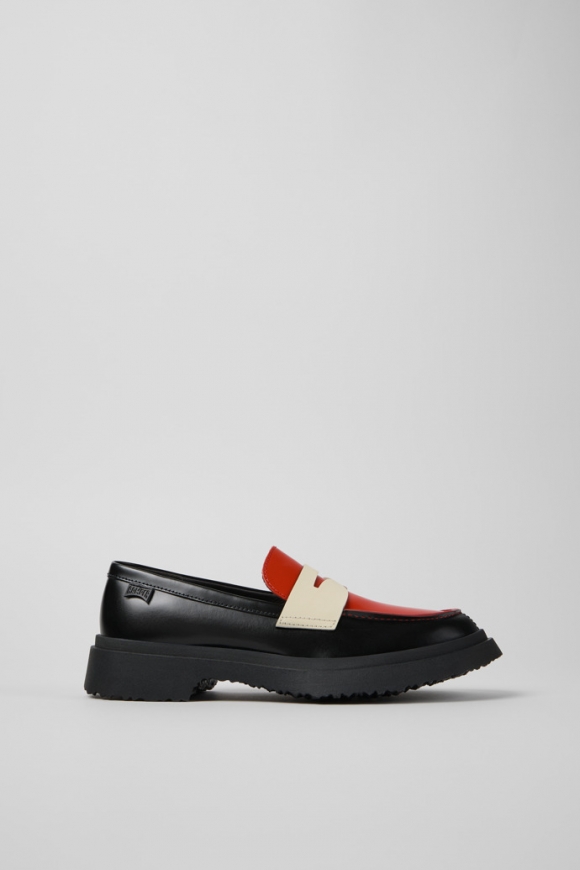 Camper Twins - Bailarinas/mocasines multicolor de piel para mujer.