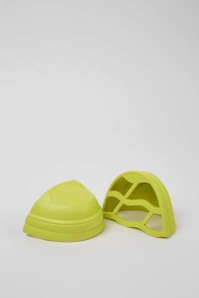 Punteras Camper Junction Runner - Punteras de goma verdes y amarillas.