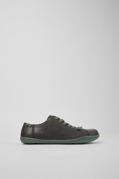 Camper Peu - Zapatos grises de piel para mujer