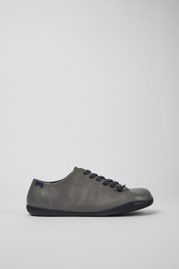 Camper Peu - Zapato gris de piel para hombre.