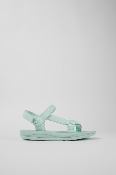 Camper Match - Sandalias azules de tejido para mujer