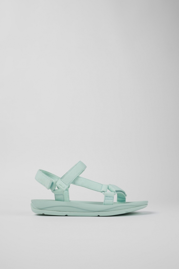 Camper Match - Sandalias azules de tejido para mujer