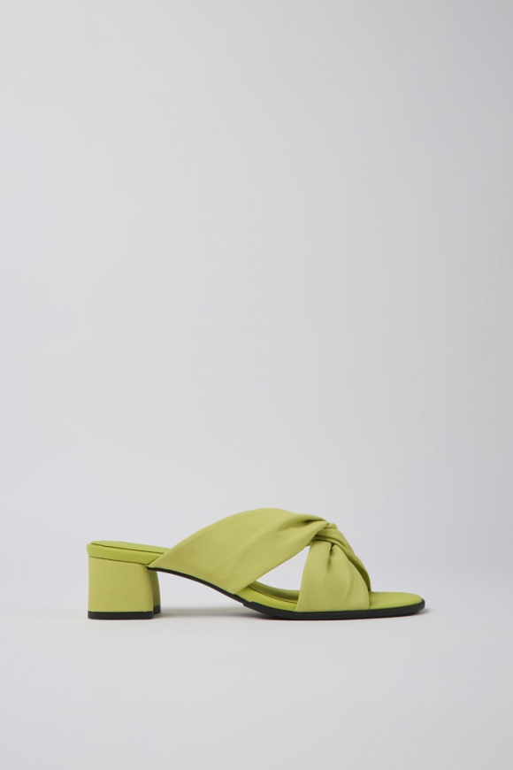 Camper Katie - Sandalias verdes de tela para mujer