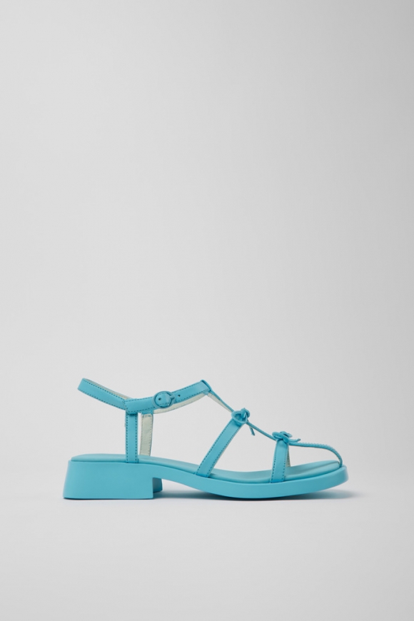Camper Dana - Sandalias azules de piel para mujer.