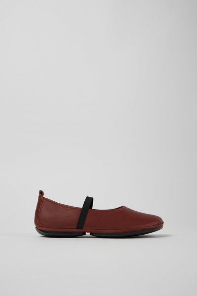 Camper Right - Zapatos de piel rojos para mujer.